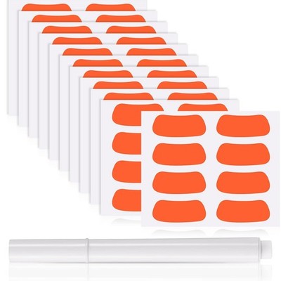 Sumind 48 Pairs Eye Strips Sports Eye Stickers Breathable Strips with 1 White...