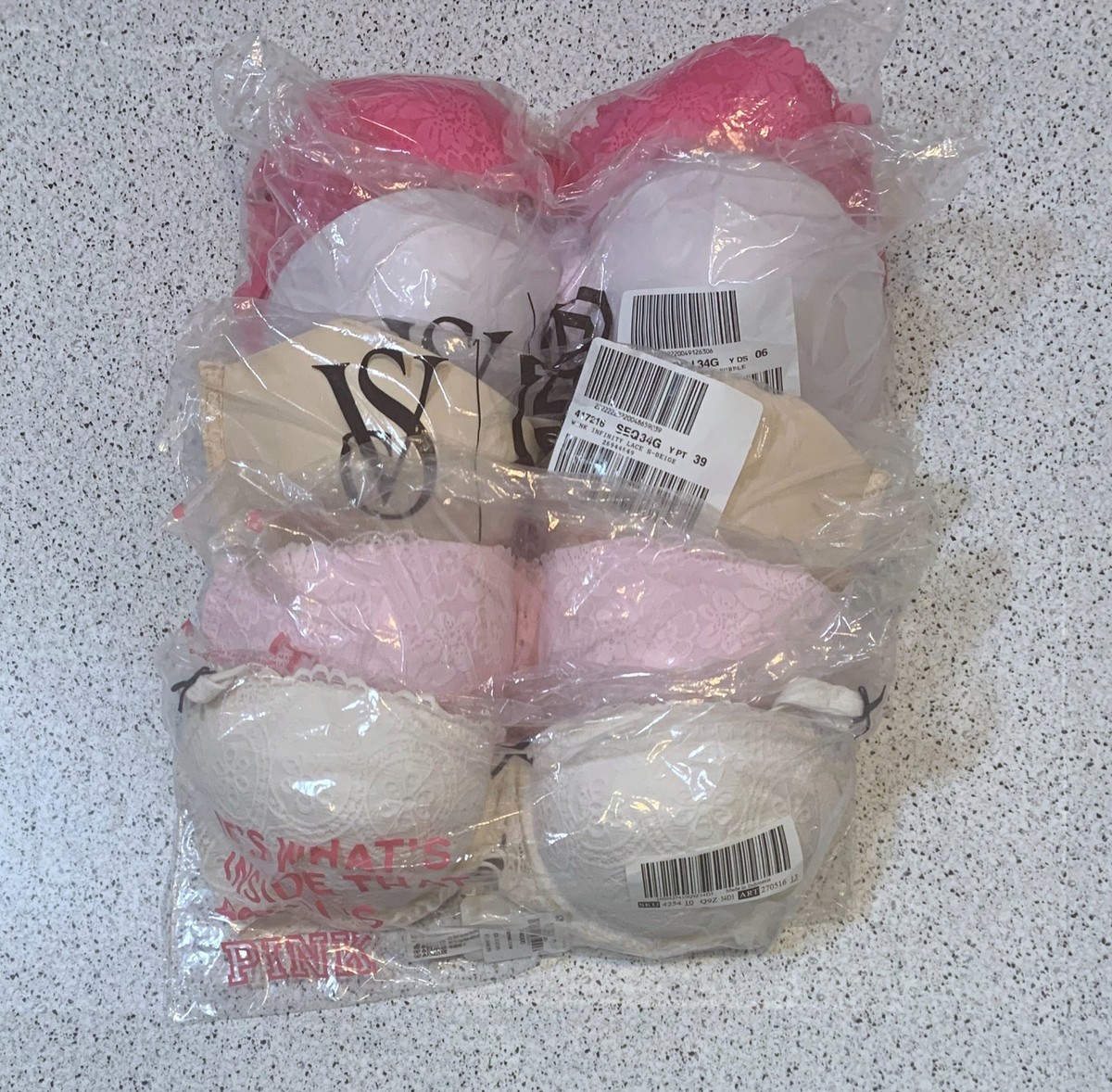Victoria's Secret PINK Wink Push-Up Balconette Bra 34G 34DDD