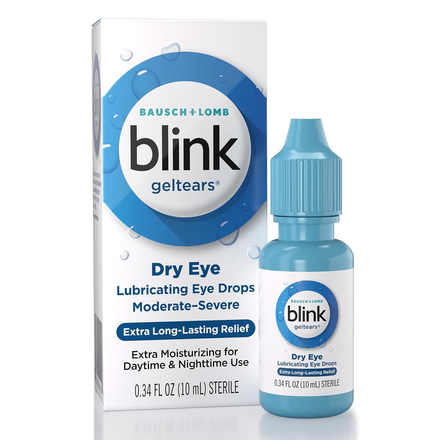 For Dry Eyes, Gel Lubricating Eye Drops, Instantly Soothing,