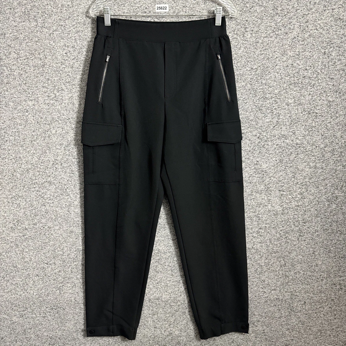 Jupe Short Athleta Trekkie Cargo Femme - Taille 10 - Vert Sauge - Nylon - Poches Zippées