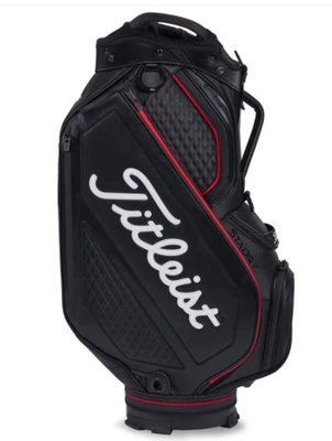 Titleist Tour Limited Edition Jet Black Premium Stadry Waterproof Golf Cart Bag - Bild 1 von 4