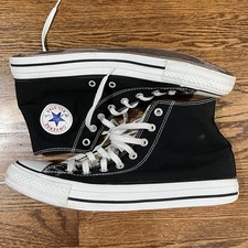 Converse CHUCK TAYLOR All Star Black Hi TOP sneakers M9160 Mens 10.5 Womens 12.5