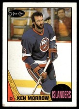 1987-88 O-Pee-Chee VTG OPC Creased Ken Morrow New York Islanders #66