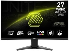 MSI MAG27CQ6F 27" WQHD Curved Gaming Monitor 180Hz