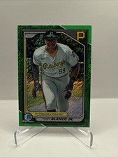2024 Bowman TONY BLANCO JR Green Parallel /99 #BCP-132 Pittsburgh Pirates