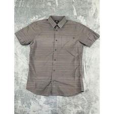 Men's medium gray pattern O'Neill short-sleeve button-up excellent