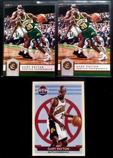 3 Card Gary Payton Seattle Supersonics Excalibur Past & Present Base Lot