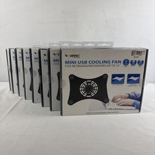 Vibe Mini USB Cooling Fan Fits Notebooks Up To 15  Black New In Box Lot Of 8