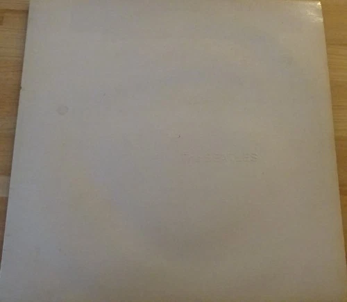 THE BEATLES--WHITE ALBUM (ONLY ONE LP THO)-HAS 4 PICS +POSTER-12"VINYL ALBUM-V/G