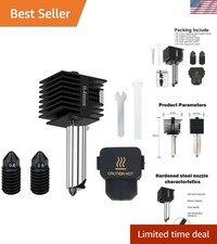 A1 Mini Hotend Upgrade - Includes 0.4/0.6/0.8MM Hardened Steel Nozzles