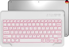 Bluetooth Tastatur für iPad/Android-Tablets, Deutsches Layout QWERTZ, 12"