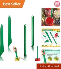 4-Piece Canning Tools Kit: Magnetic Lid Lifters  Bubble Removers in Dark Green