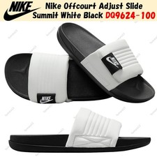 Image of Nike Offcourt Adjust Slide Summit White Black DQ9624-100 Men's Size