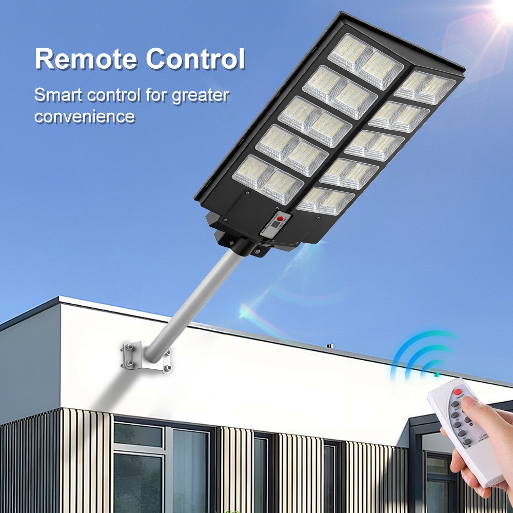 Commercial 10000000LM LED Outdoor Dusk to Dawn Solar Street Light Road Area Lamp