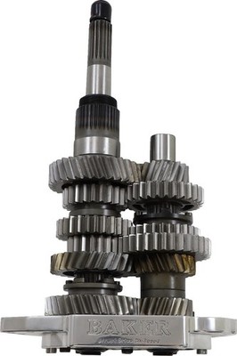 BAKER DRIVETRAIN DD6-411PL-02 Direct Drive Gear Set - 6-Speed - Polished