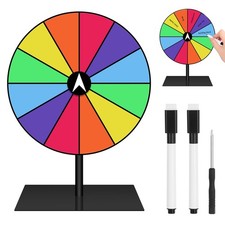 Wheel of Fortune For Spinning 20cm Reusable Wheel of Fortune 12 Spinning...
