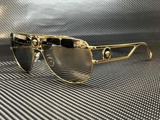 VERSACE VE2225 12526G Pale Gold Pilot Square 60 mm Men's Sunglasses