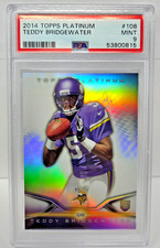 2014 Topps Platinum TEDDY BRIDGEWATER Rookie RC Football Card PSA 9 MINT