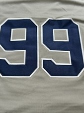 Men's New York Yankees Aaron Judge Nike Gray Road Limited Player Jersey Large