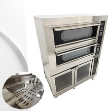 Commercial Upper Bake Lower Fermentation Combo Oven 220V 3PH Electric Pizza Oven