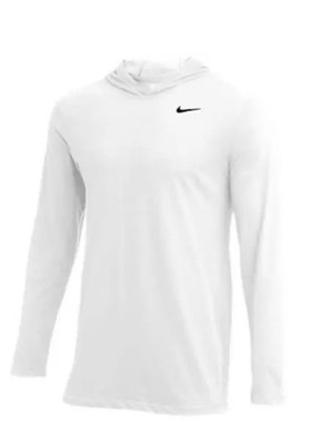 Nike Hyper Dry Long Sleeve Hooded Top White HF7059-100 Men s Size Large - NWT