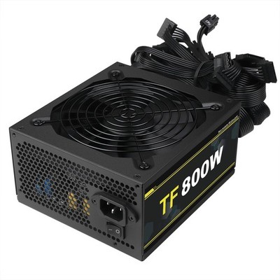 800W Power Supply Full Voltage 100-240V Active PFC Gaming PSU Non-Modular 80