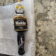 Modelo Negra Day Of The Dead Sugar Skull 11" Beer Draft Tap Handle
