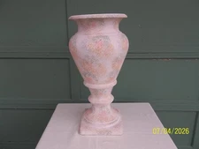 Rare Royal Haeger 26 1/2” Urn Floor Vase Mottled Sponge Paint Popcorn Glaze