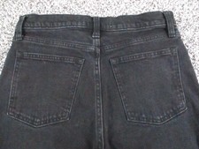 Abercrombie  Fitch Jeans Womens 4R Black The Skinny High Rise Slit Hem 27x30