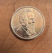 Blazing BU 2011 P - Rutherford B. Hayes $1 One Dollar Coin - 19th President
