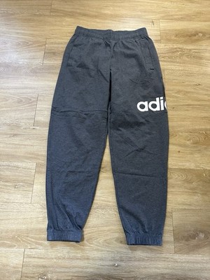 Adidas Men's ESS LGO T P SJ Gray/White Sweat Pants CF5073 Size M