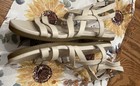 Teva Avatina Sandals Leather Crossover Cream Double Ankle Strap Women’s 9.5 — photo 2