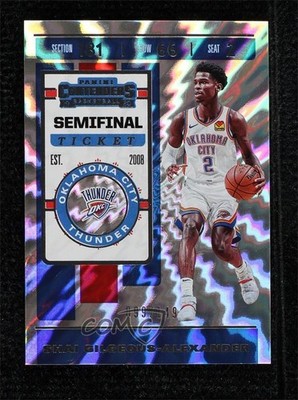 2019 Panini Contenders Semifinal Ticket 99/149 Shai Gilgeous-Alexander #91 7zf