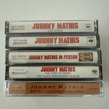Johnny Mathis Cassette Lot 5 Tapes: Love Songs 4 Of 5 Tapes Sealed New 