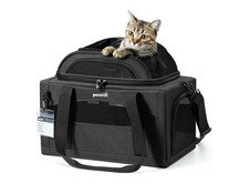   NEW Dog / Cat / Pet Carrier  Airline Approved  Built-In Reusable Pee Pad  