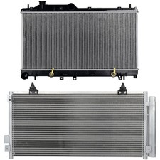 Aluminum Radiator & AC Condenser Cooling Kit For 2013-2014 Subaru XV Crosstrek