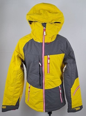 Ziener Damen Skijacke BAM Gelb Grau Grey S AquaShield Jacket Team Ski Cross