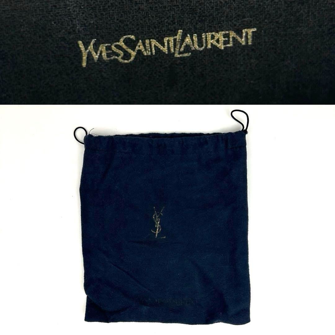 Borsa a tracolla Yves Saint Laurent scamosciata nera rossa autentica usata dal Giappone