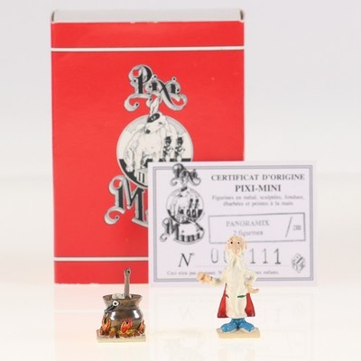 Pixi-Mini Panoramix Und Charon Mit Heißem Kessel Figurine Metall Multicolore