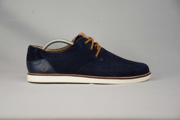 Men Fred Perry Loafers Navy Suede 42