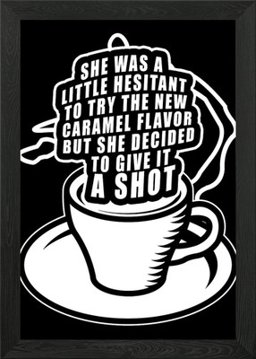 Gerahmtes Wandbild Poster Leinwanddruck Bild Kaffeebohnenliebhaber