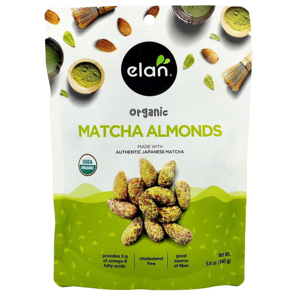 Organic Matcha Almonds , 5.6 oz (160 g)