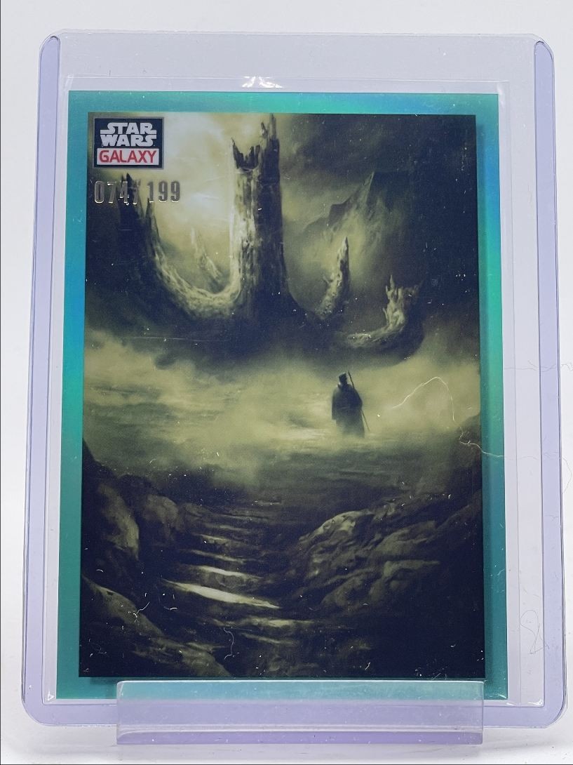 THE SACRED TREE 2023 TOPPS CHROME STAR WARS GALAXY AQUA /199 Q4920
