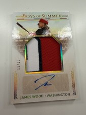 2024 Panini Boys of Summer - Patch Auto James Wood /10 #JMS-JW
