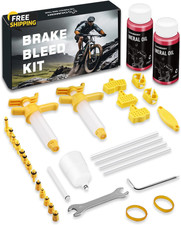 Brake Bleed Kit for Shimano Tektro TRP Hydraulic Disc Brakes w/Mineral Oil