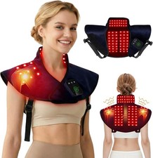 Red Light Therapy Wrap 660nm 850nm Infrared Neck Shoulder Vibration Massager