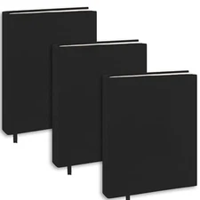 Black Book Covers 3 Pack, 6"x9" Stretchable Book Sox Suitable for 3 Pack 6"x9"