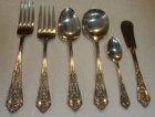 175g Sterling Silver Wallace "Rose Point" Set of 6 Pcs. No Mono Not Scrap Silver