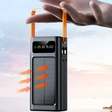 2025 Super 9000000mAh Battery Pack Solar Power Bank Fast-Charging For Cell Phone
