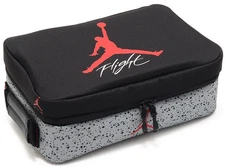 NIKE AIR JORDAN FLIGHT Jumpman Shoe Bag / Travel Case Black Red Cement Box NEW!